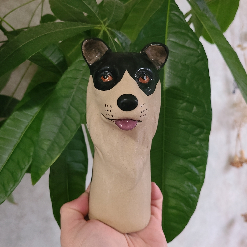 JUST ARRIVED 🎉 Anthropologie Dog Shaped Vase - Border Collie Hipster Home Decor